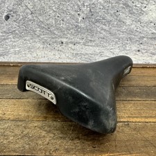 Asiento de sillín de bicicleta de carreras Scottt Avocet de colección negro años 80 montaña carretera MTB