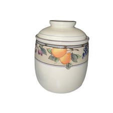 Vintage MIKASA Intaglio Garden Harvest Small 5” Canister w/Lid CAC29