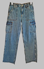 Aeropostale M 90's baggy cut off cotton cropped or petite 28" inseam jeans — photo 3