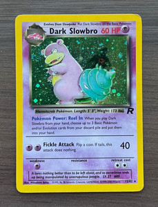 dark slowbro pokemon card 087/081}Slowbro It has been scanned while inside a sleeve or a sleeve with a top loader Dark Slowbro Holo | eBay
