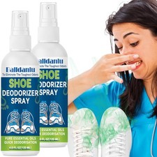 Shoe Deodorizer Spray, 2 Pack Natural Shoe Refresher Spray for Men and Women,...