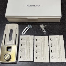 Vintage Sears Kenmore Sewing Machine Buttonholer Attachment Kit W/ Kenmore BOX