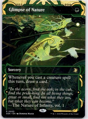 Glimpse of Nature SOA #53 Secrets of Strixhaven Magic: The Gathering NM