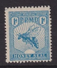 NZ  1938 1d Blue P.P.M.D. HONEY SEAL -Revenue- NZ/ ☆-Elsmore Cat $15+ MNG