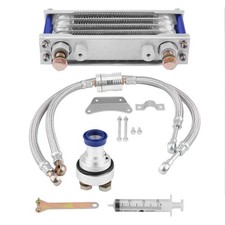 Motorcycle Aluminum Quick Cooling Engine Oil Cooler Oil Cooling Radiator Syst...
