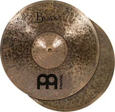 Meinl Cymbals Byzance 14 Dark Hihats  Pair — Made in Turkey — Hand Hammered B20