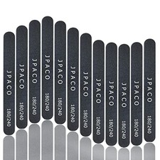 12-pack Professional Nail Files Double-sided Emery Boards For Natural Acryl...