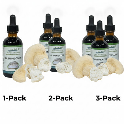 Quinine Conk Laricifomes officinalis Mushroom Liquid Extract Drop 1, 2 & 3 Packs