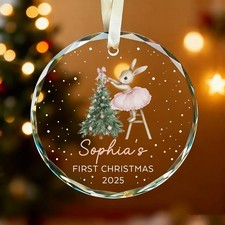 Baby Girl First Christmas Ornament,Baby's First