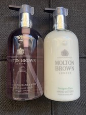 Molton Brown Delicious Rhubarb Rose Fine Liquid Hand Wash Hand Lotion Set