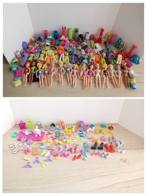 Massive Lot 175+ Polly Pocket & Friends Dolls, Clothes, Shoes, Wigs+ 90s/00s