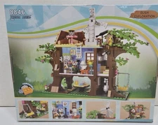 Dream City Bush Exploration Tree House Building Block Kit 824 Pieces NEW