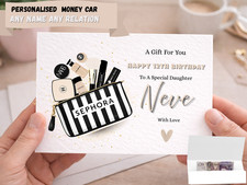Sephora Personalised birthday Money card for her daughter niece makeup gift