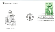 U.S. FIRST DAY COVER READER'S DIGEST SERIES 1980-1985 - BOBBY JONES