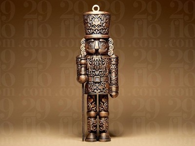 Nutcracker Christmas Ornament | Ornamental Nussknacker | Gothic Weihnachtsdeko |