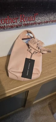 Elena Ghisellini Pink Leather Fringe Handle Mini Bag Harvey Nichols BNWT - Image 1 of 4