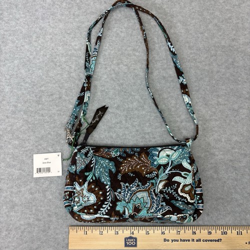 Vera Bradley Amy Crossbody Hipster Java Blue Retired Pattern Vintage NWT