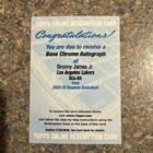 2025-26 Bowman Chrome Bronny James Jr. Auto Redemption Lakers