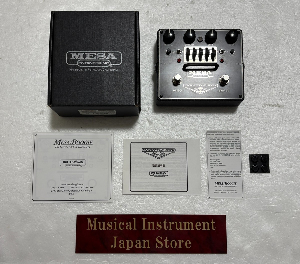 Mesa Boogie Throttle Box EQ Distortion Guitar Effect Pedal with