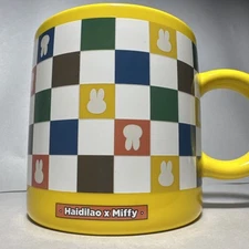 Haidilao x Miffy Checkered Magic Color Change Coffee Tea Mug 12oz RARE