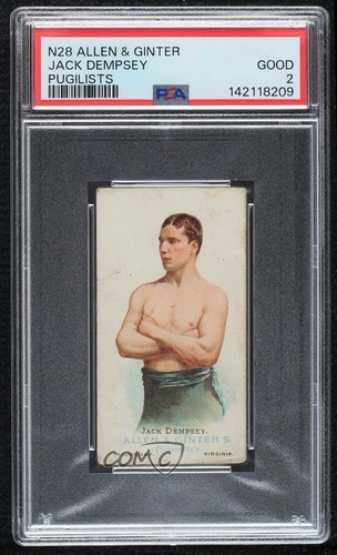 1887 N28 Allen & Ginter #18 Jack Dempsey