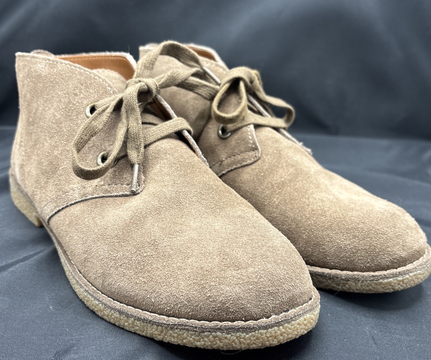 SAOLA Stivali Lucky Brand Emillia Chukka 8 5 marrone talpa scamosciato suola gomma nuovi ottimi