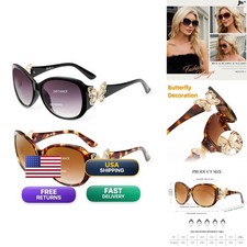JM ZPL10144 Bifocal Reading Sunglasses Women Oversized Square Sun Readers