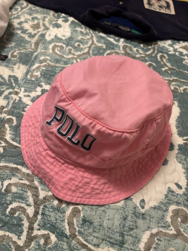 Chapéu tipo balde rosa Ralph Lauren tamanho GG - Imagem 3 de 4