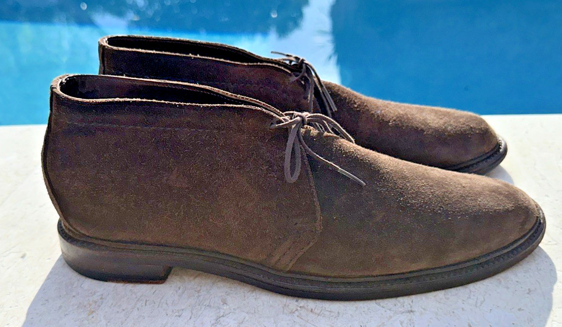 Alden 1492 Dark Brown Suede Chukka