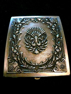 c.1930-40s Yogya .800 Silver Cigarette Case, Kotagede Yogyakarta, Java Indonesia