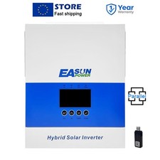 Easun 6500W Hybrid Solar Wechselrichter 48V Off Grid 120A MPPT 2 Output Parallel