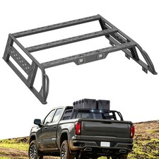 High Truck Bed Racks 13.8 For 19-2026 Silverado Sierra 1500 With 2 Led Lights