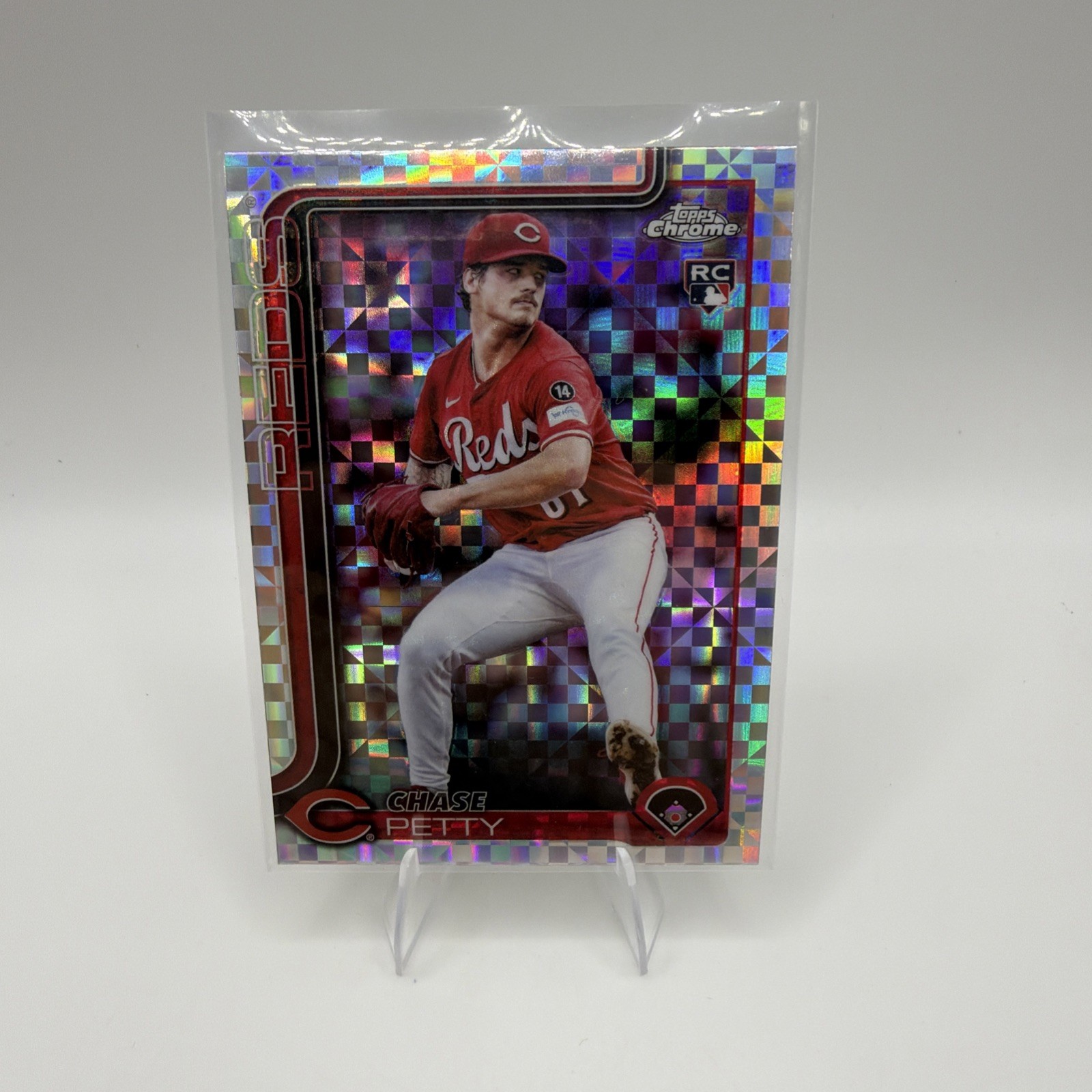 2025 Topps Chrome Update Chase Petty X-Fractor #USC97 Cincinnati Reds