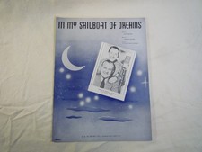 In my Sailboat of Dreams c1941 Muffs / Crane sheet music