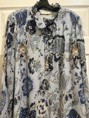 Abito Tory Burch Deneuve con volant e stampa floreale taglia 12