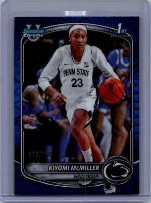 2025-26 Bowman #BCP-25 Kiyomi McMiller Chrome Prospects Reptilian Blue Ref/150