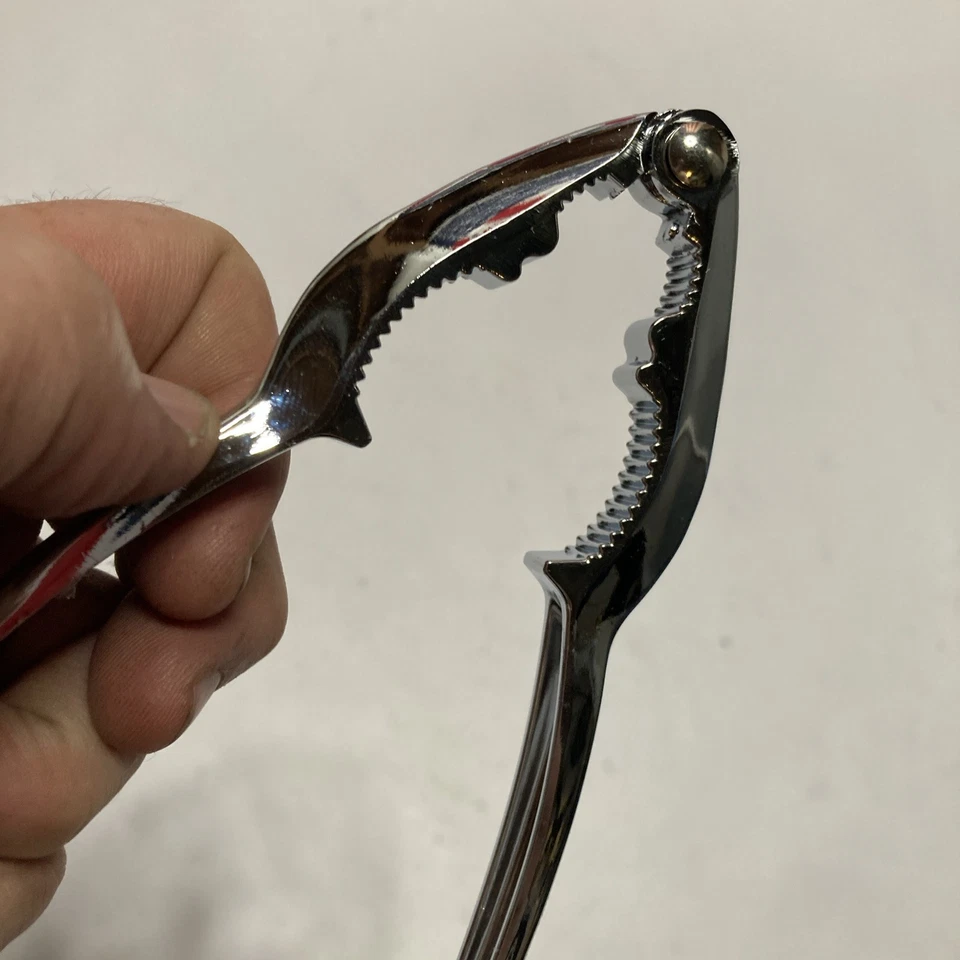 Nut Lobster Crab Claw Seafood Cracker 6" Sturdy Chrome Metal Winco #248 - Image 4 of 4