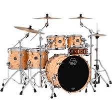 Mapex Saturn VI Studioease 5-Piece Shell Pack w/22" Bass Exotic Natural Burl