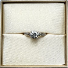 Platinum 0.90ct D VS1 Lab Grown Diamond Engagement Ring IGI J
