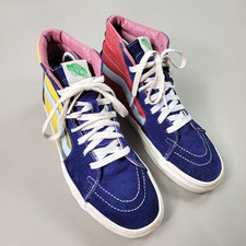 Vans Sk8-Hi Mens Shoes Size 8 Multicolor High Top Skate Sneakers Classic Canvas