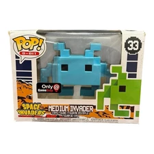 Funko Pop Vinyl Space Invaders Medium Invader Teal #33 GameStop Exclusive NEW