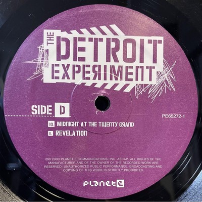 THE DETROIT EXPERIMENT LP×2 The Detroit Experiment 2LP Vinyl 2003 US Original Planet E PE
