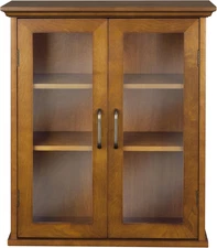 Avery Wooden over the Toilet Bathroom Removable Wall Medicine Cabinet with 2 Adj