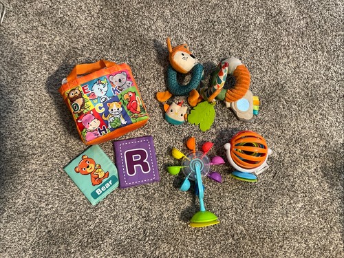 Lot Of Baby Toys Baby Einstein And Other Brands 0-12 Months ABC Plush Cards