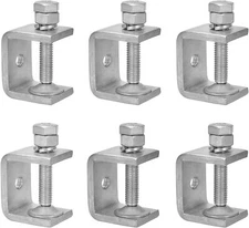 Stainless Steel Small C Clamp Set, 1 Inch Heavy Duty Metal C-Clamp, Mini Tiger C