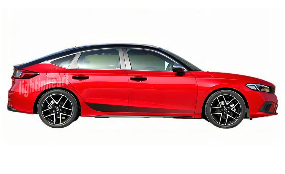 Fit For Honda Civic Hatchback Car Sticker Graphics Vinyl Decal Side Stripe Vinyl - Image 2 of 4