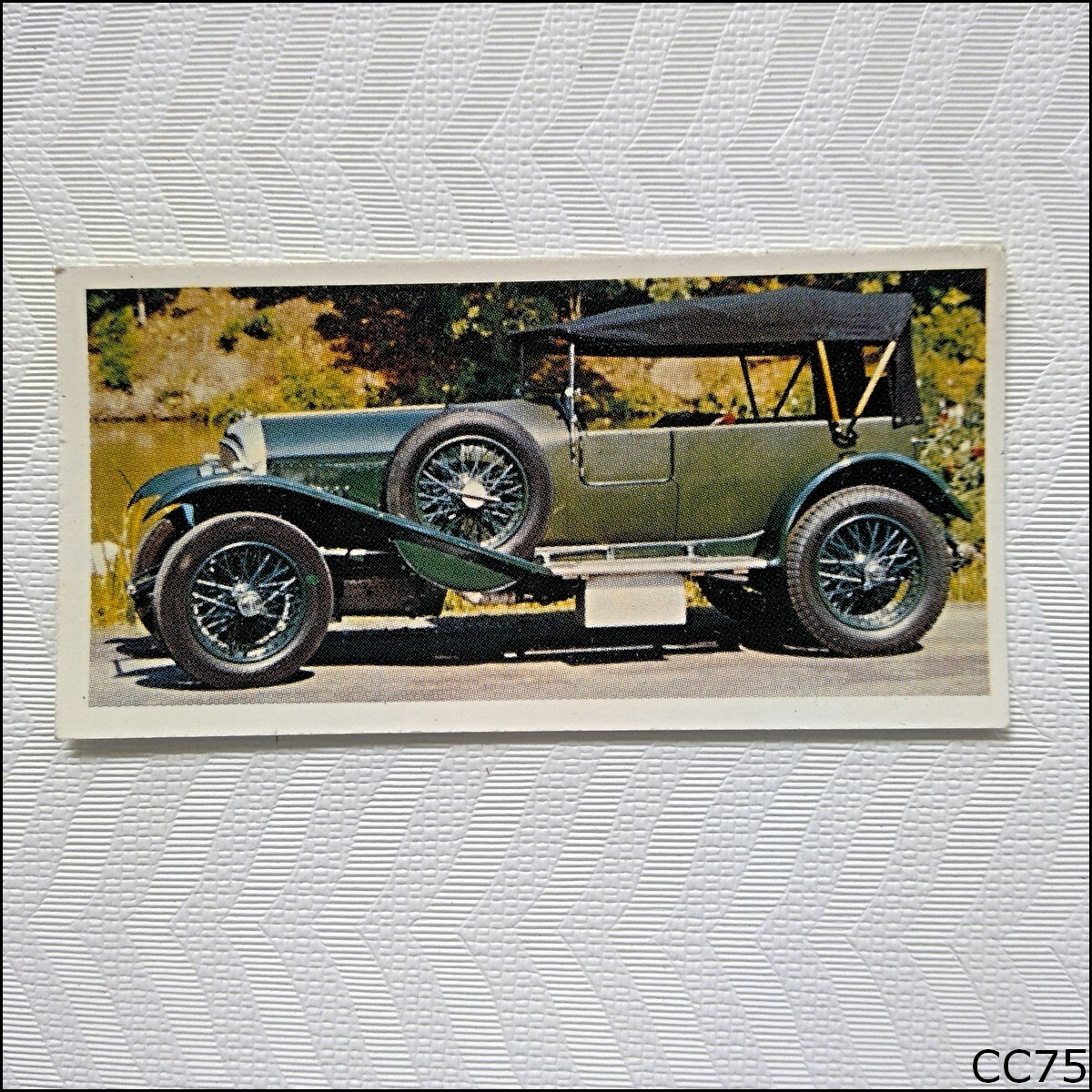 Craven Black Cat Cigarette Card Vintage Cars #35 1927 Bentley (A) (CC75)