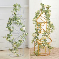Flower Cube Centerpiece Stand Pedestal Wedding Party Floral Venue Decorations UK