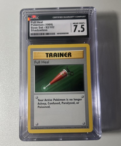 Full Heal (Shadowless) graded CGC 7.5 for sale on eBay