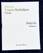 Maison Francis Kurkdjian 2mls samples Petit Matin; Amyris Homme